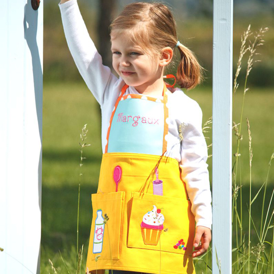 Little Chef Personalised apron Little French Heart