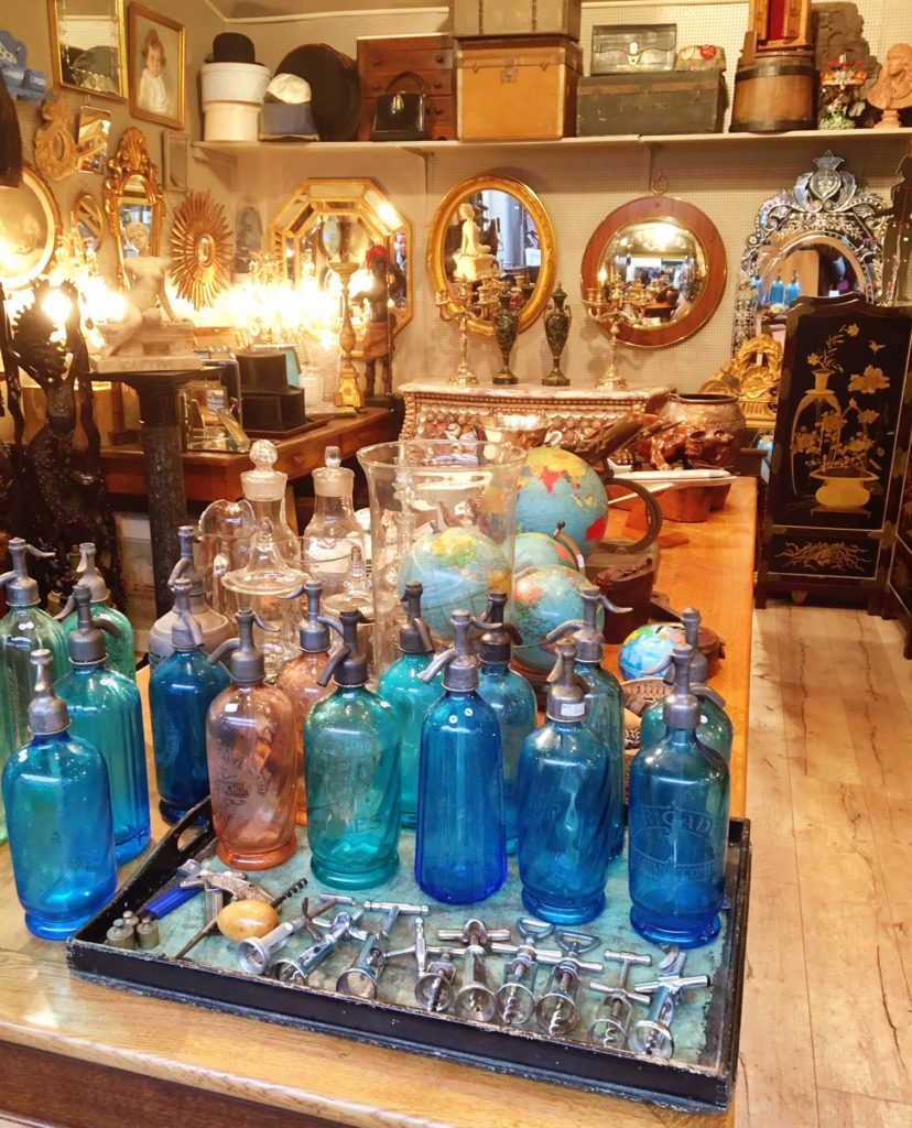 Paris Flea Markets - vintage water bottles
