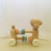 Traditional Wooden Learning Toy Dog with Counting Beads