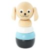 Traditional Wooden Stacking Toy Dog Puzzle Blue