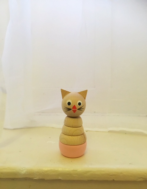 Traditional Wooden Learning Toy Cat Puzzle