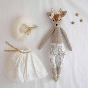Talena et Louison Snow White Winter Deer clothes