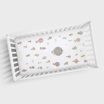 Atelier Choux Fitted Sheet Hot air balloons