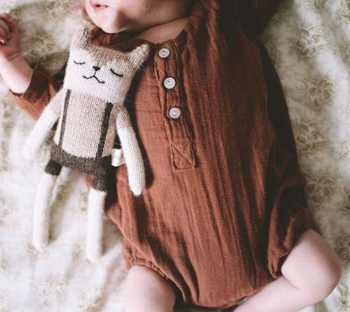 Main Sauvage Fawn Teddy Knit Toy