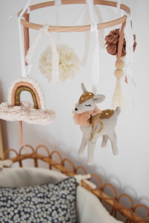 Little Fawn French Bebe Nursery Mobile