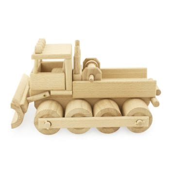 Wooden Toy Snow Plough Truck