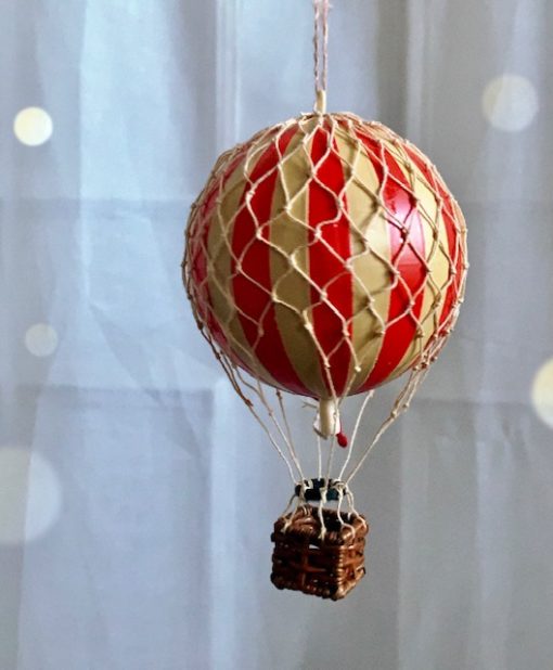 Vintage Hot Air Balloon Red