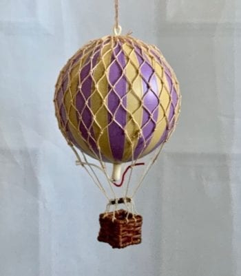 Vintage Hot Air Balloon French Lavender