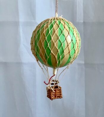 Vintage Hot Air Balloon Mobile Paris Green