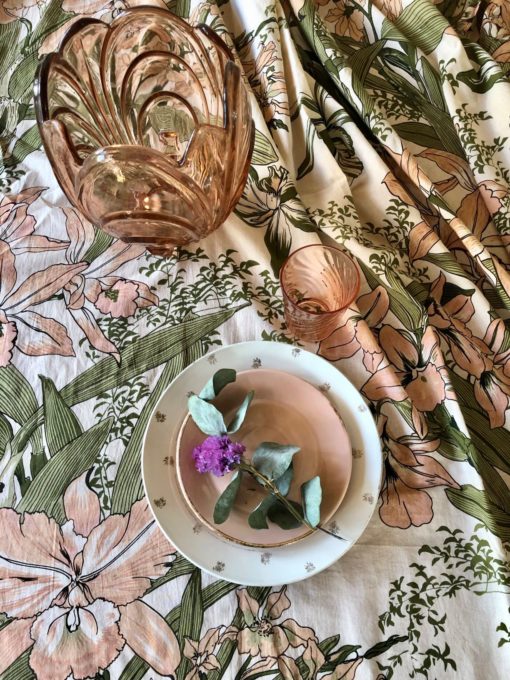 Bonjour Diary Table Cloth Orchid