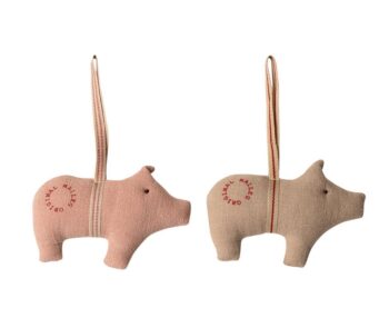 Christmas Pigs Cloth Decoration
