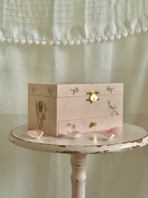 Trousselier Music Box Flower Fairy Cherry side view - Little French Heart