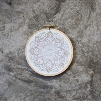 Numero 74 Hoop Embroidery Kit Mandala Nature