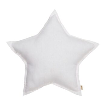 Numero 74 Silver White Star Cushion Little French Heart