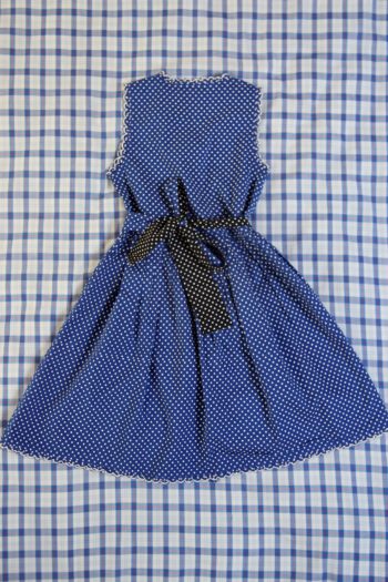Bonjour Diary Reverisible Wrap Dress Blue Dot