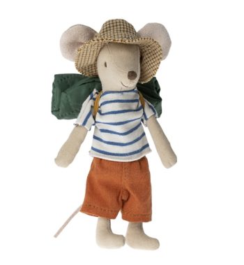 Maileg Hiker Mouse Big Brother - Little French Heart