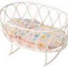 Maileg Cradle with sleeping bag Micro white