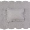 Bonne Mere Cot Quilt and Pillow Set - Elephant Grey