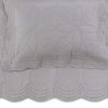 Bonne Mere Single Bedspread Quilt and Pillow Set - Elephant Grey