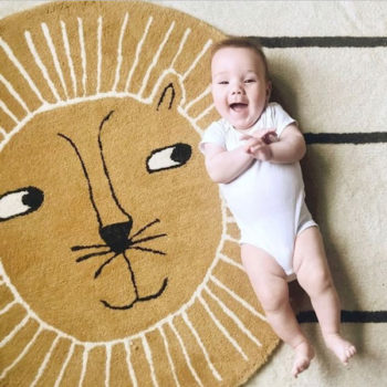 Lion-Rug-with-Baby-Little-French-Heart