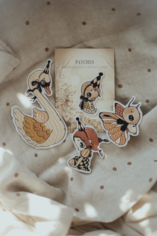 Mrs Mighetto 5 Pack Patches - Flying Friends