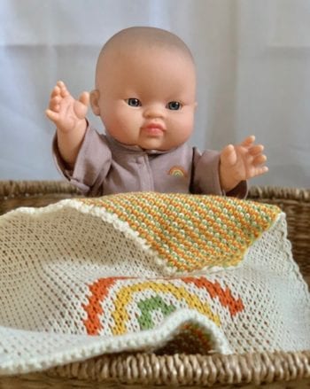 Paola Reina Gordis Eva Asian Baby Doll with Blanket
