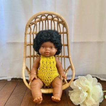 Dolls Romper Crocheted Marigold Little French Heart