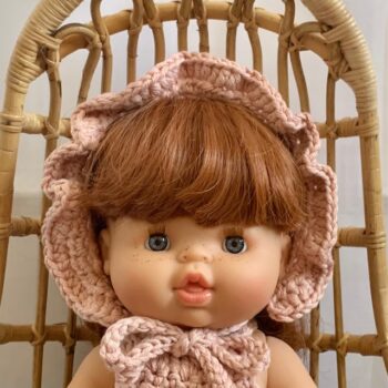 Dolls Ruffle Bonnet Crochet Magnolia 2