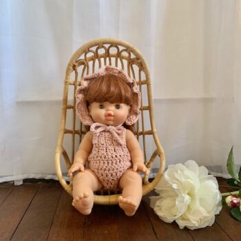 Dolls Ruffle Bonnet Crochet Magnolia 2