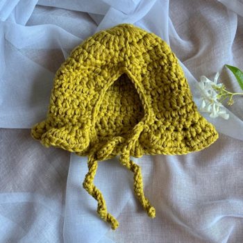 Dolls Ruffle Bonnet Crochet Marigold