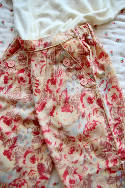 Bonjour Diary Faded Rose Sailor Pants