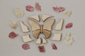 Wooden Mosaic Puzzle Butterfly