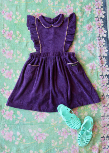 Bonjour Diary Apron Dress Purple Terry