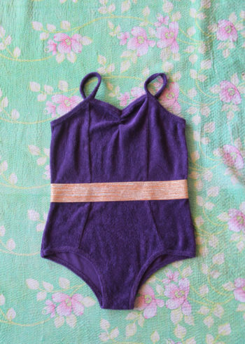 Bonjour Diary Disco Swimsuit Purple Terry
