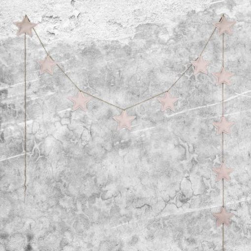 Numero 74 Mini Star Padded Garland Powder