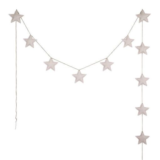 Numero 74 Mini Star Padded Garland Powder