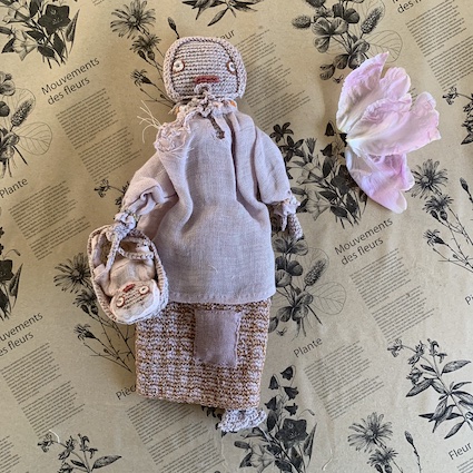 Sophie Digard Mother and Bebe Knit Doll Rose