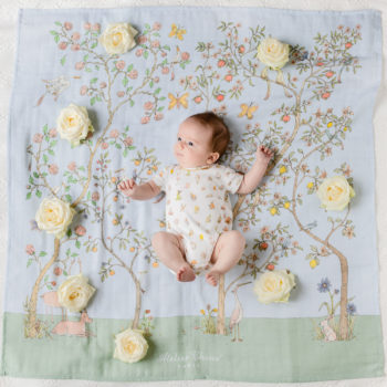 Atelier-Choux-In-Bloom-Blue-Baby Wrap #LittleFrenchHeart