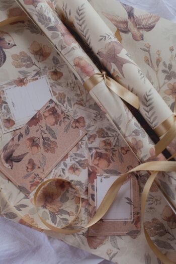 Mrs Mighetto Flowers Wrapping Paper
