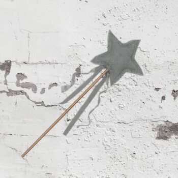 Numero 74 Carolina Star Wand Silver Grey