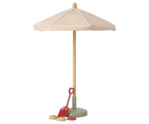 Maileg Miniature Sunshade #littlefrenchheart with bucket and space