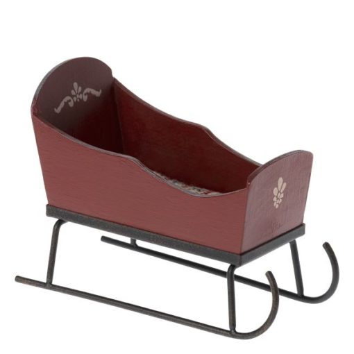 Maileg Sleigh - Mouse Red - Little French Heart