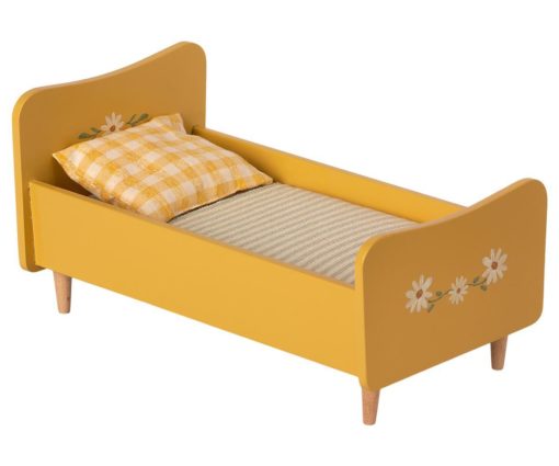 Maileg Wooden Bed Mini Yellow #Littlefrenchheart