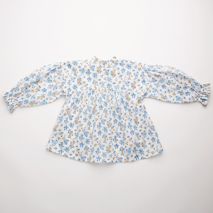Kiss-Chase Blouse Edith Rose Liberty Print Cotton | Little French Heart