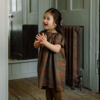 Nellie Quats Redwood Tartan Linen #littlefrenchheart