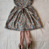 Bonjour Apron Dress Small orange and blue flowers #Littlefrenchheart2