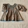 Bonjour Diary Butterfly Blouse Small orange and blue flowers #Littlefrenchheart