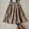 Bonjour Diary Long Skirt with Scarf Small orange and blue flowers #Littlefrenchheart