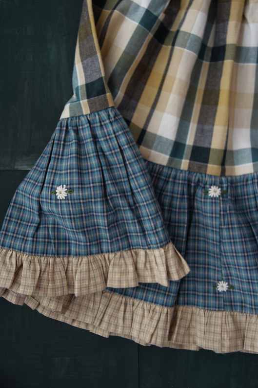 Bonjour Diary Patchwork Long Skirt | Little French Heart
