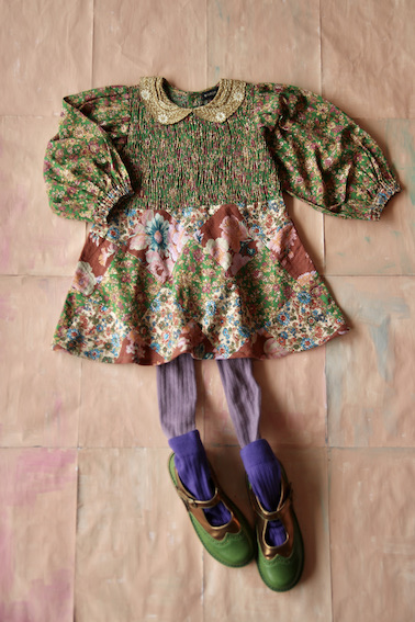 Bonjour Diary Patchwork Tunique Blouse Small Flowers #Littlefrenchheart.